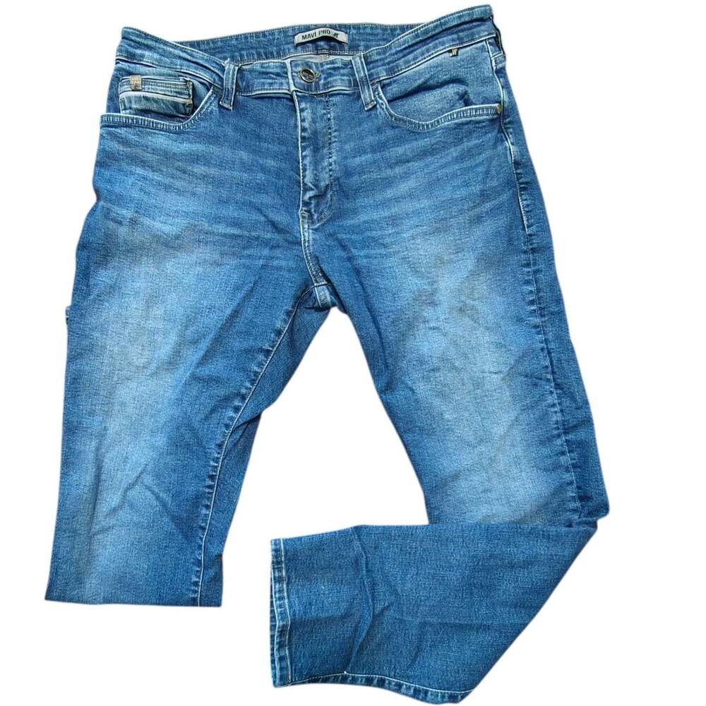 Mavi Jake Slim Leg Men's Jeans 34x30 Blue Denim M0042286536 R270544